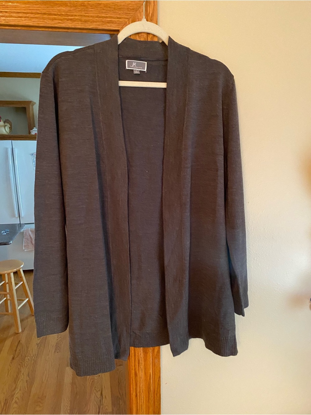 JM Collection Black Ribbed Knit Top